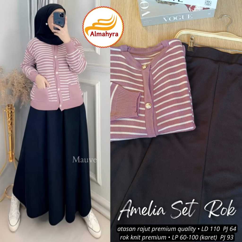Almahyra Amelia Set Rok // Setelan Baju Wanita