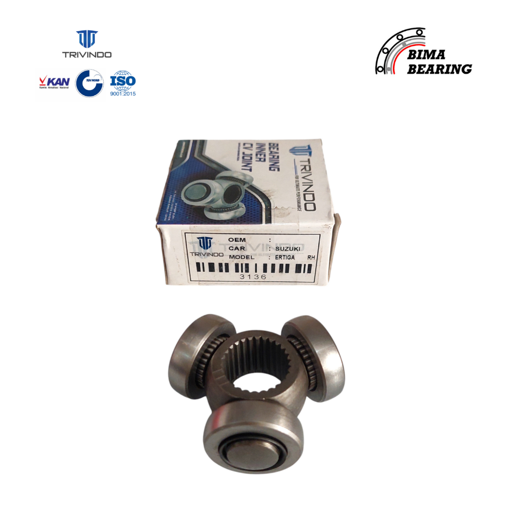 Tripod Bearing Ertiga Gen 1 2012-2017 Lama Matic At Trivindo Ori Kohel Gundu Cv Joint Inner
