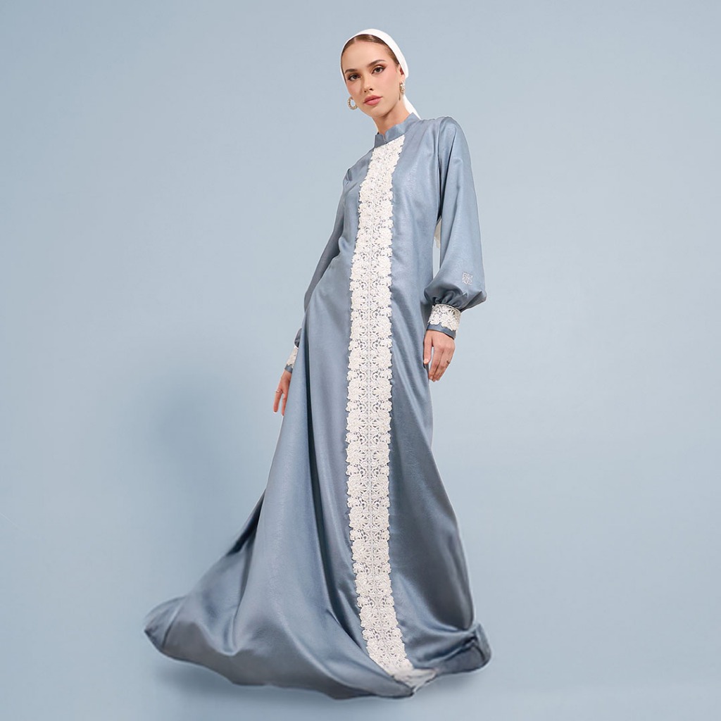 IVAN GUNAWAN PRIVE - Shaaira Dress Blue Gamis Busana Muslim Modest By IVAN GUNAWAN ORIGINAL