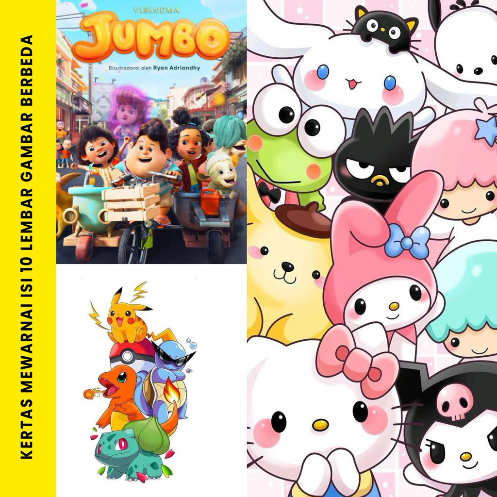 

10 Lembar A5 | Kertas Pintar Mewarnai untuk meningkatkan Kreatifitas anak | Kertas Mewarnai A5 | Isi 10 Lembar kertas mewarnai