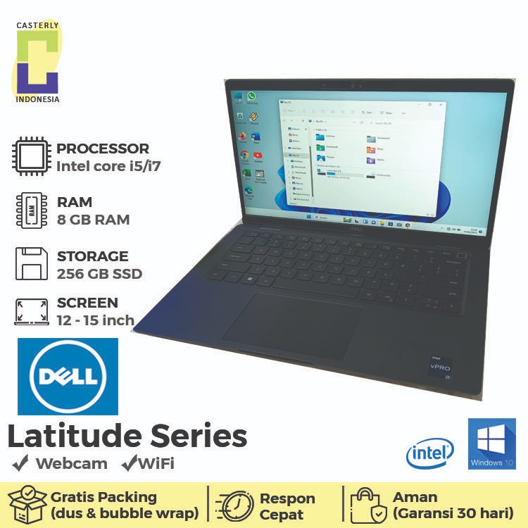 Laptop dell latitude 7430 core i7/i5 gen 12 ddr4 16 gb ssd 512
