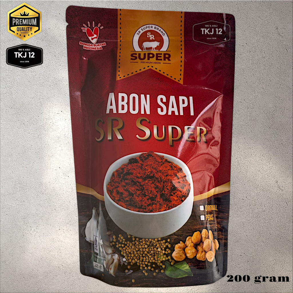 

Abon daging sapi premium SR Super 200gram