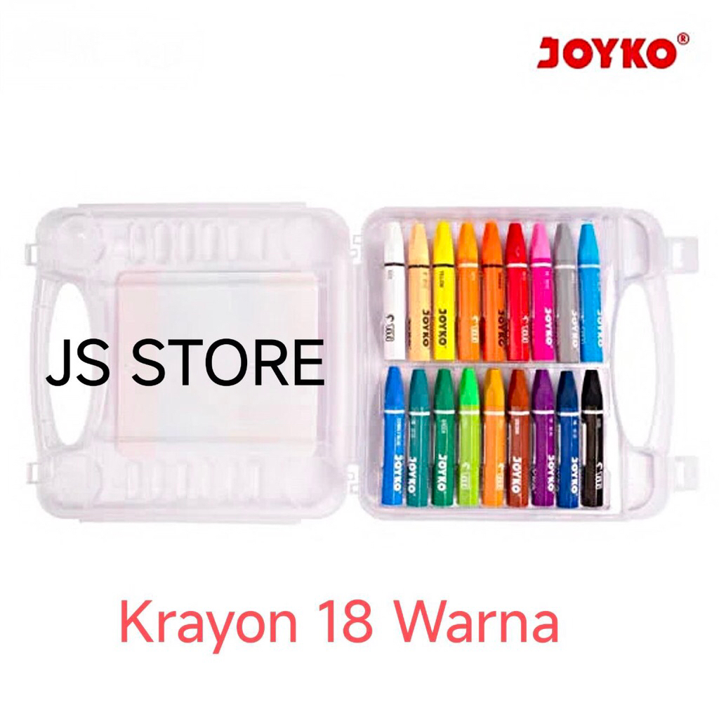 

Crayon / Krayon Oil Pastel JOYKO 18 Warna OP-18S
