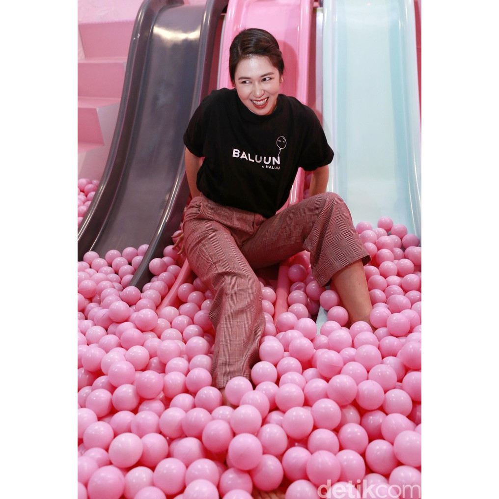 BOLA MANDI ISI 50 PCS PINK WAHANA PREMIUM 6.5CM