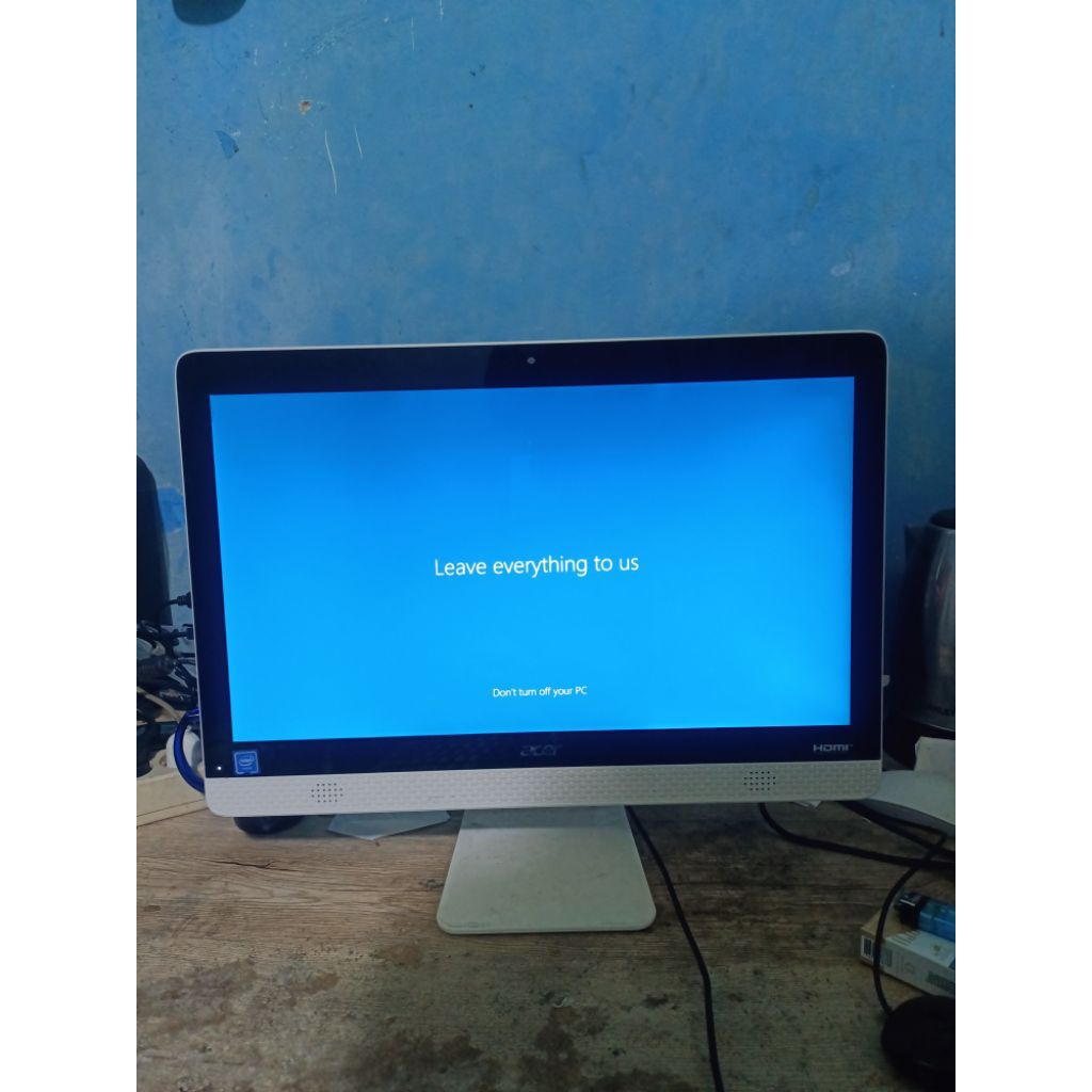 PC AIO Acer Aspire C20-820 Celeron J3060 Ram 4GB HDD 500GB 20Inchi Second Bagus