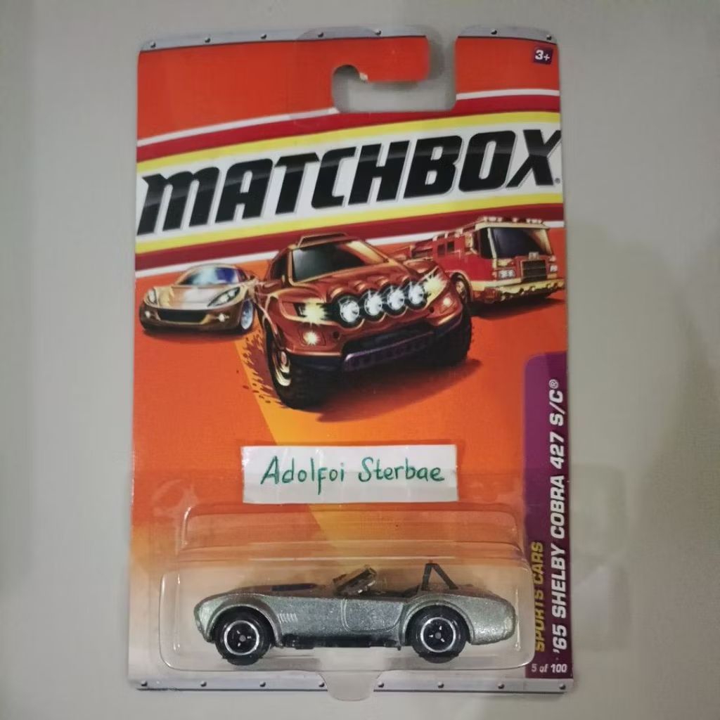 matchbox '65 shelby cobra 427 s/c sports cars
