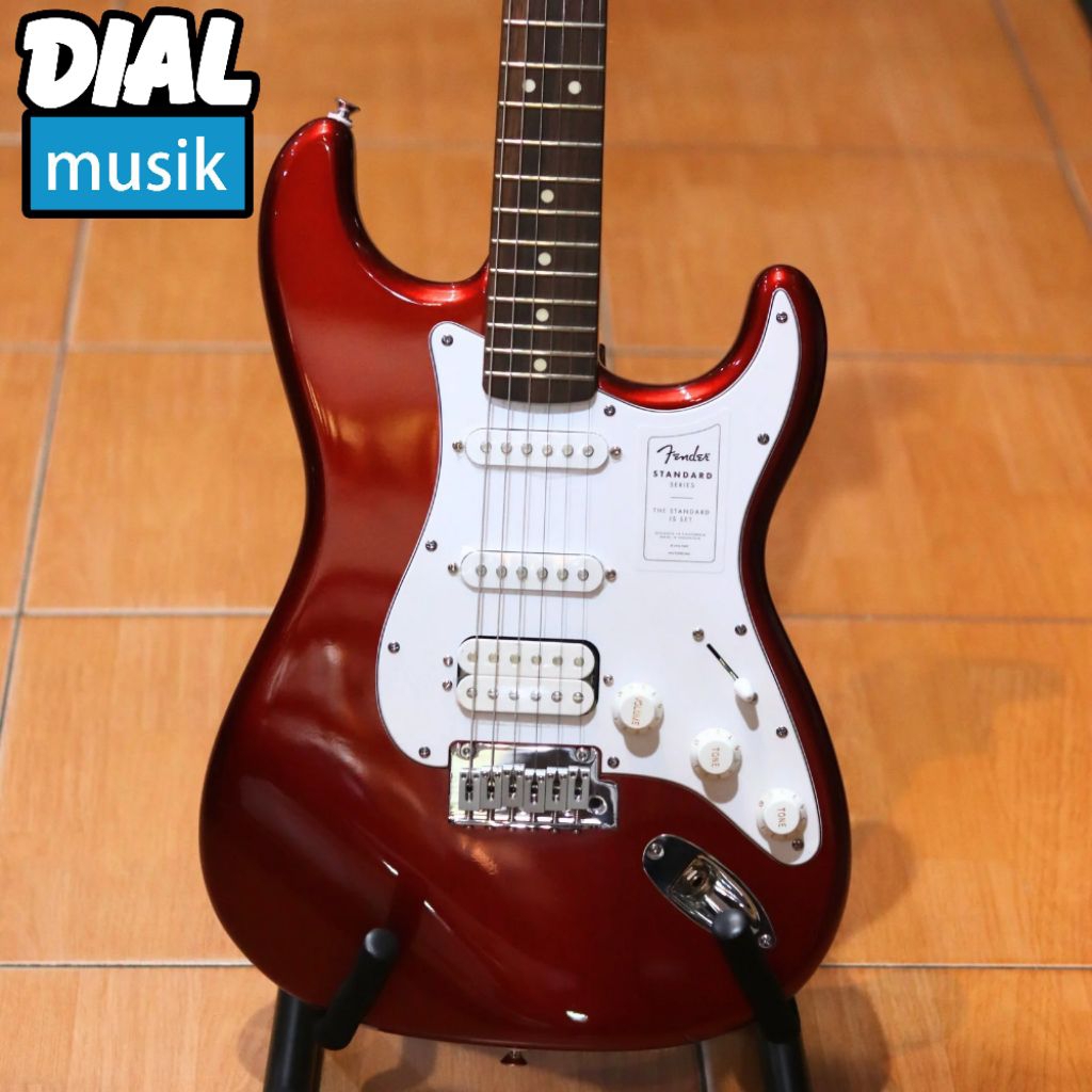 Fender Standard Stratocaster HSS Candy Cola Made in Indonesia - Stratocaster Fender Indonesia