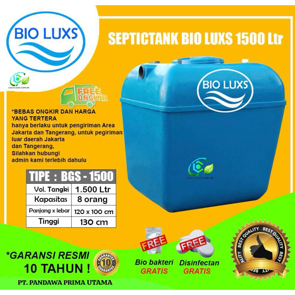 Septic Tank Bio - Biotech, Biofil, SepticTank BioLuxs 1500 liter