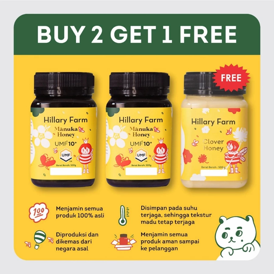 

2 Manuka Honey UMF 10+ Free Madu