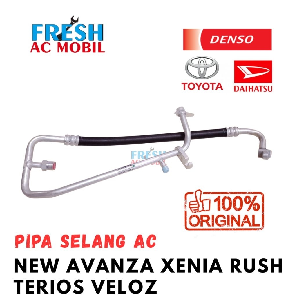 Hose Suction Tube Pipa Selang AC 5/8 New Avanza Xenia New Rush Terios Veloz Original Sanden