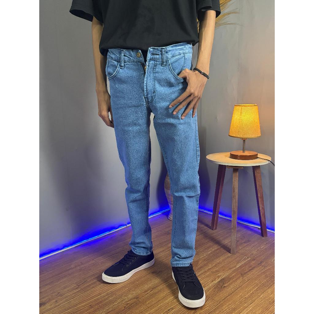 Celana Denim -  Celana Panjang Pria Denim Slimfit Stretch