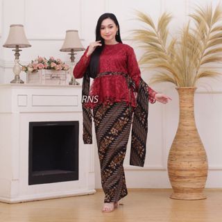 KEBAYA JAWA 1 ADA JUMBO KEBAYA COUPLE SEMI PRANCIS Katun BAHAN KEBAYA SEMI FRANCE CORNELI COUPLE ATA