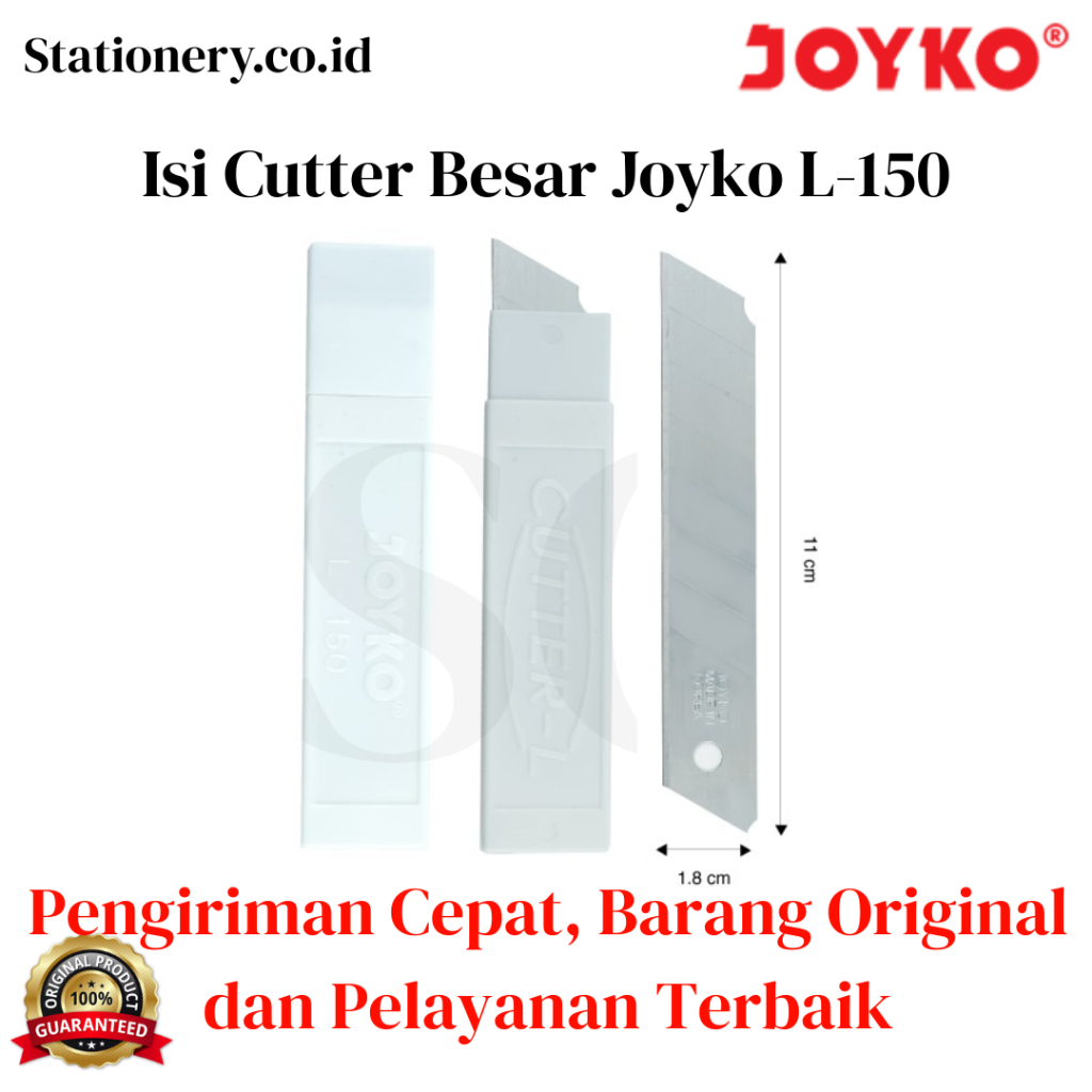 

Isi Cutter Besar Joyko L-150 / Pisau Potong Kertas L 150 / Refill Katter L150 / Isi Ulang Kater