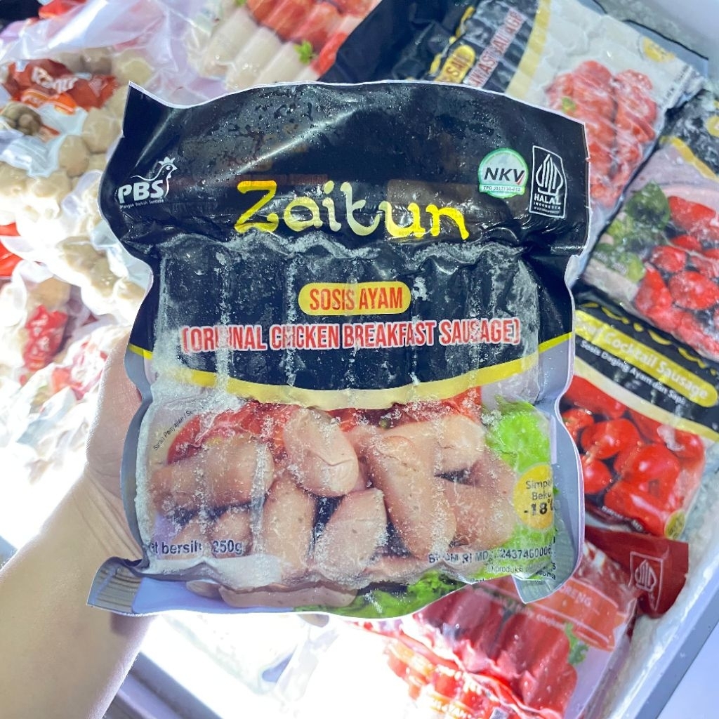 

Zaitun Sosis ayam Breakfast 250gr