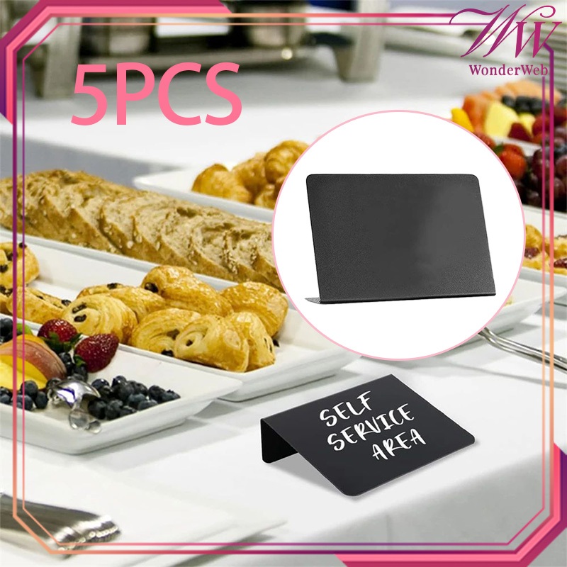 

5pcs/Set Papan Tulis Menu Kecil Mini Chalkboard Mini Blackboard Mini Papan Tulis Kapur Mini