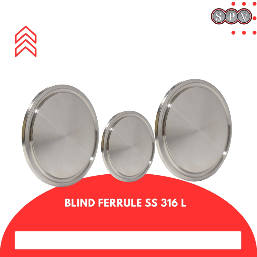 BLIND FERRULE STAINLESS STEEL 316L