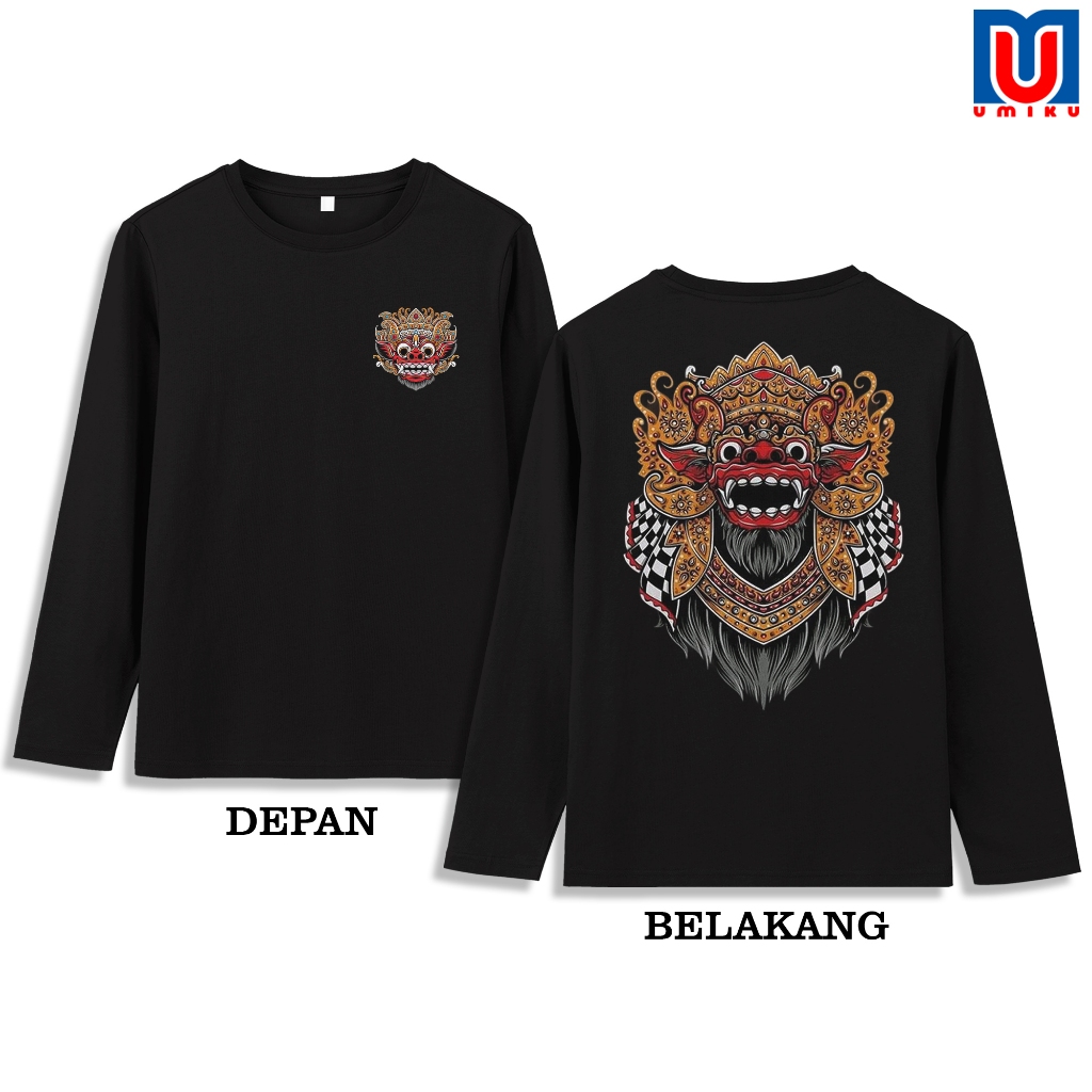 KAOS BARONG BALI - KAOS LENGAN PANJANG ATASAN PRIA WANITA KAOS UNISEX KAOS BARONG