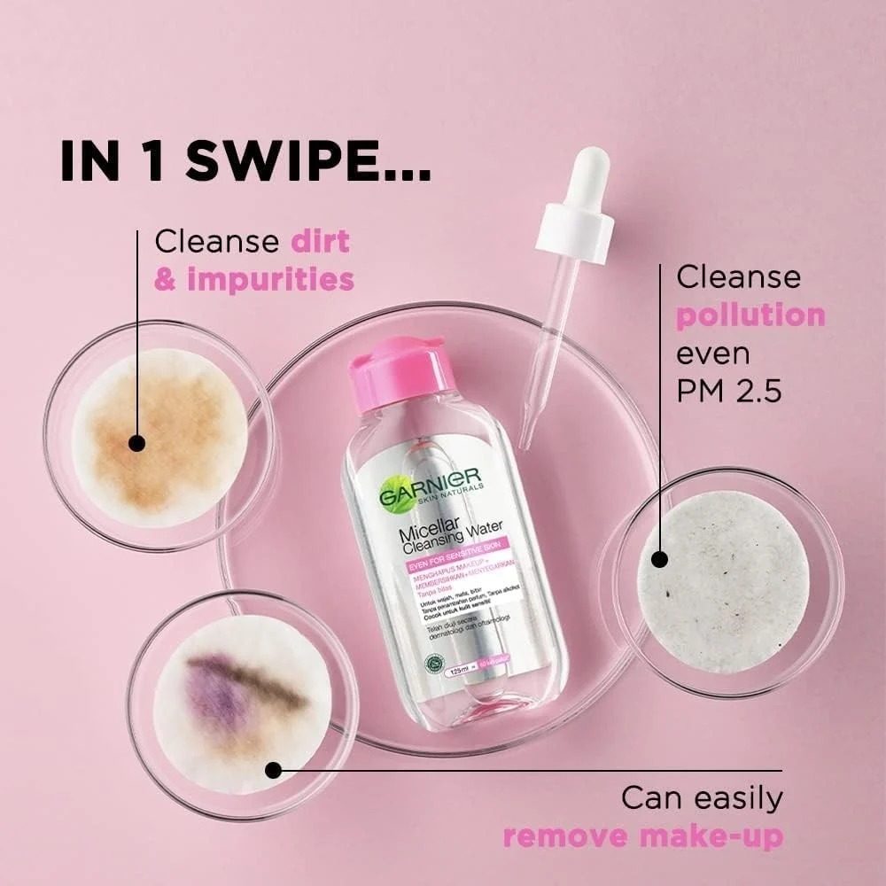 RK Micellar Water Garnier - Garnier Micellar Water - Pembersih Makeup Garnier 125ml