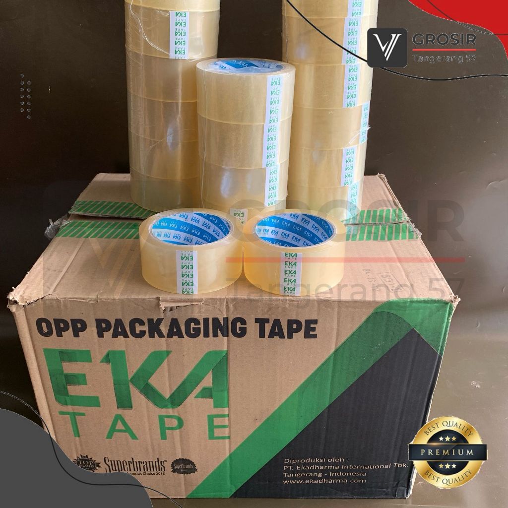 

Lakban Bening EKA TAPE OPP Isolasi 45 mm x 65 Yard 1 Pcs