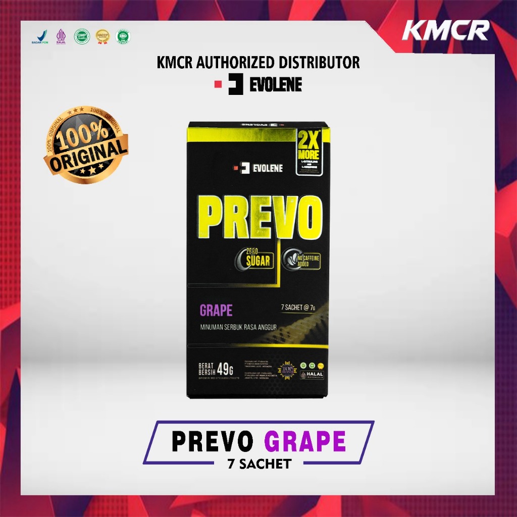 EVOLENE PREVO 7 SACHET PREWORKOUT PRE WORKOUT EVO HALAL - KMCR