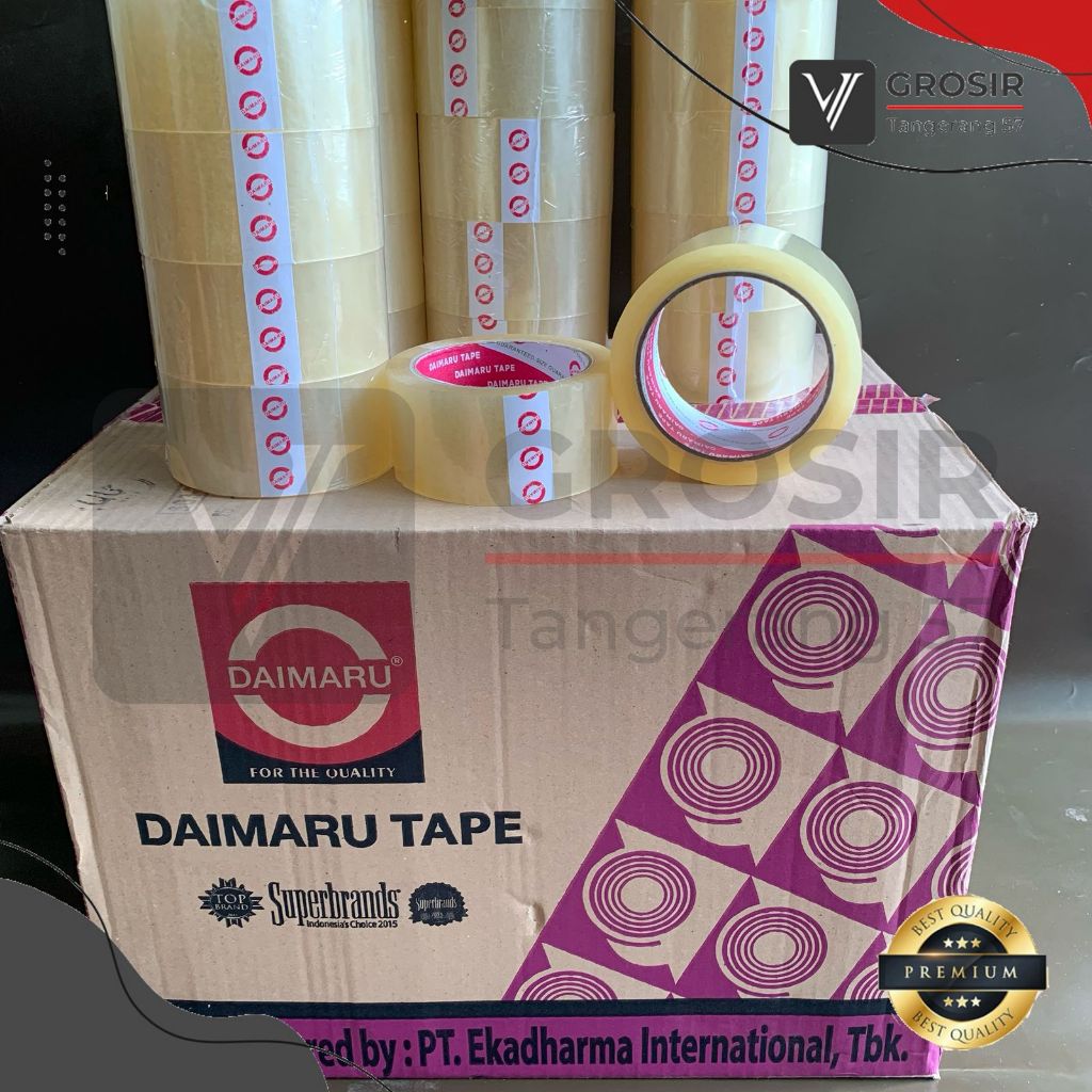 

Lakban Bening Daimaru OPP Tape Isolasi 48 mm x 65 Yard 1 Pcs