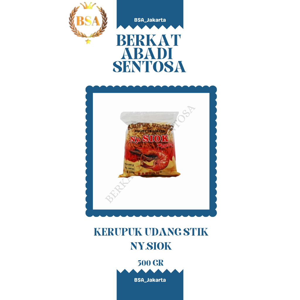 

KERUPUK UDANG STIK NY.SIOK (500 GR)