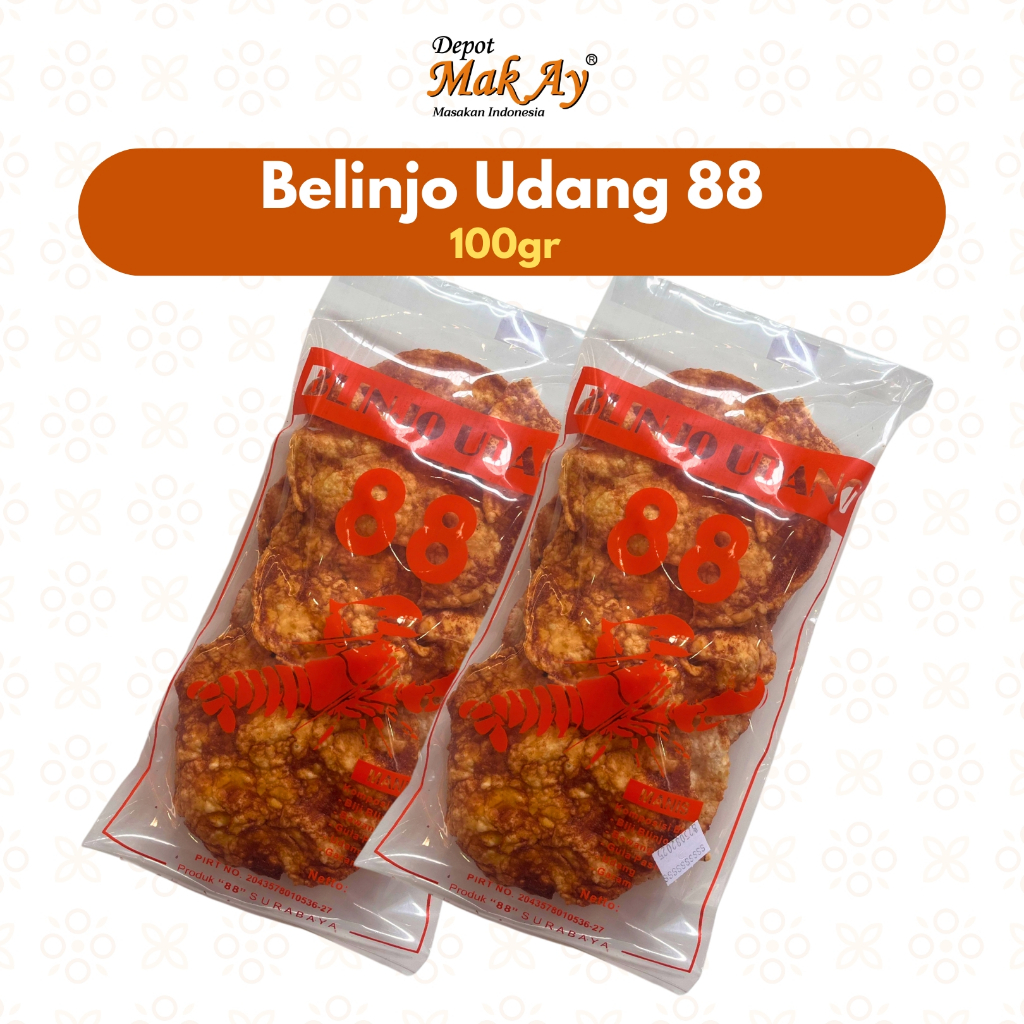 Belinjo Udang 88 100gr Camilan | Jajanan | Surabaya | Snack | Keripik | Enak | Nyamil