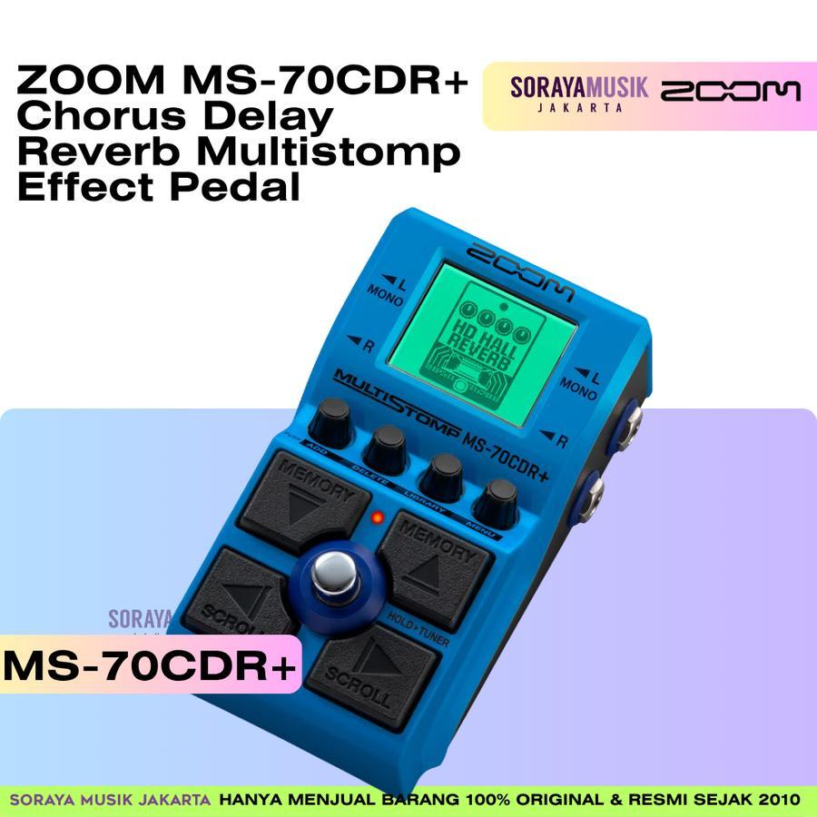 ZOOM MS-70CDR+ Chorus Delay Reverb Multistomp Effect Pedal