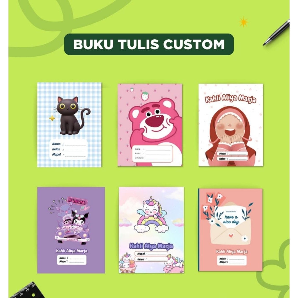 

buku tulis custom