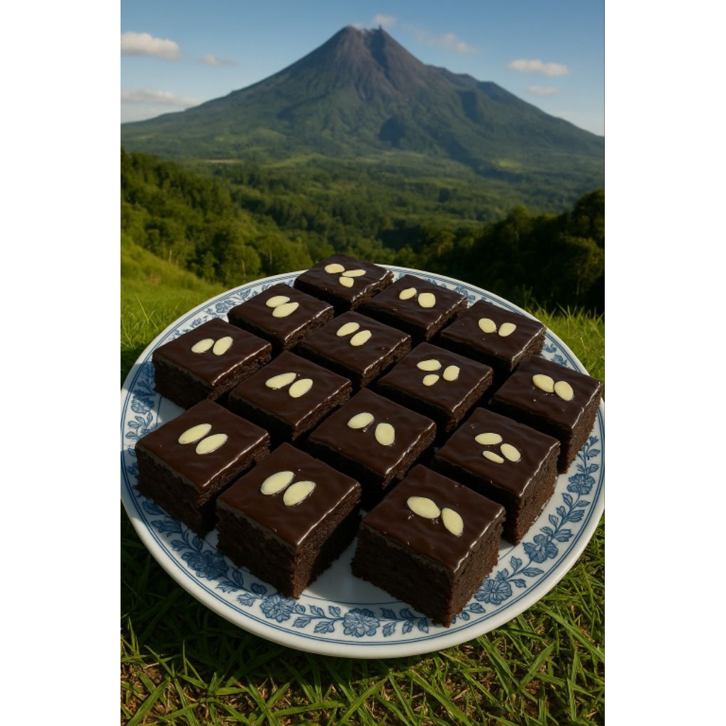 

#FROZEN Brownies isi 10 Coklat/pandan