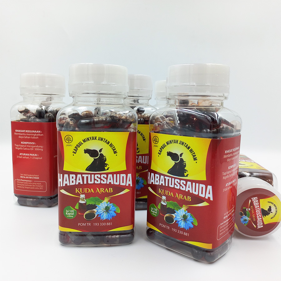 Habbatussauda Kuda Arab 120 kapsul