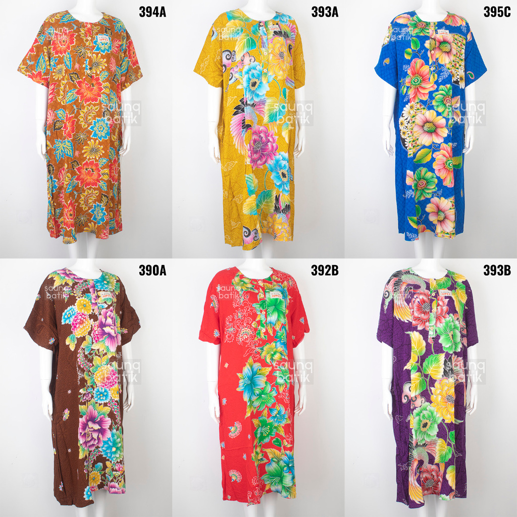 LD130 Daster Kencana Ungu Daster Batik Daster Jumbo Super Piyama