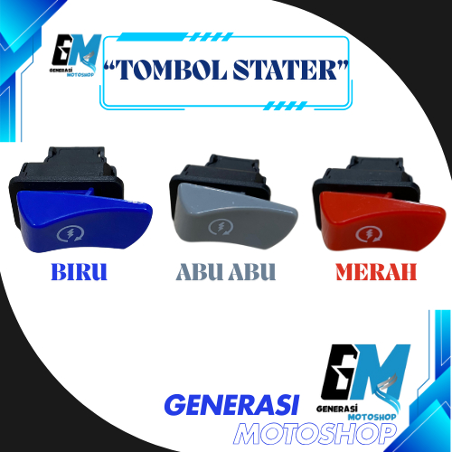 Saklar Tombol Starter Engine Dimmer Warna Merah Vietnam Lampu Beam Switch Dimmer Dim LED Mesin Motor
