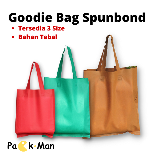 

Goodie Bag Tas Belanja Spunbond Model Tali Handle Kantong Kain