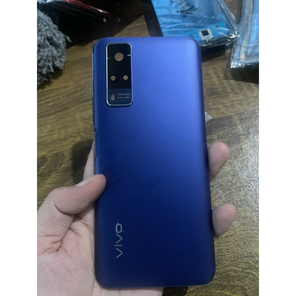 Housing Kesing Casing Fullset VIVO Y51 2020 | Y51A Backdoor + Bezel - Blue