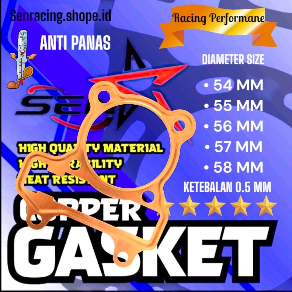 Paking Head Tembaga Beat Karbu Scopy Karbu Paking Kuningan Sen Racing