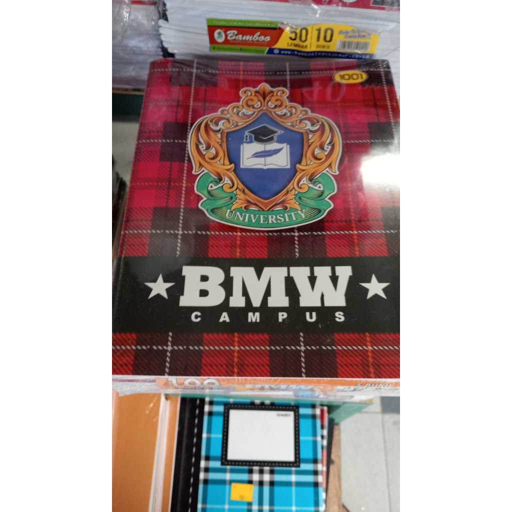

BUKU TULIS KUARTO 100 LEMBAR BMW CAMPUS SPL1001 ISI 5 BUKU/PAK