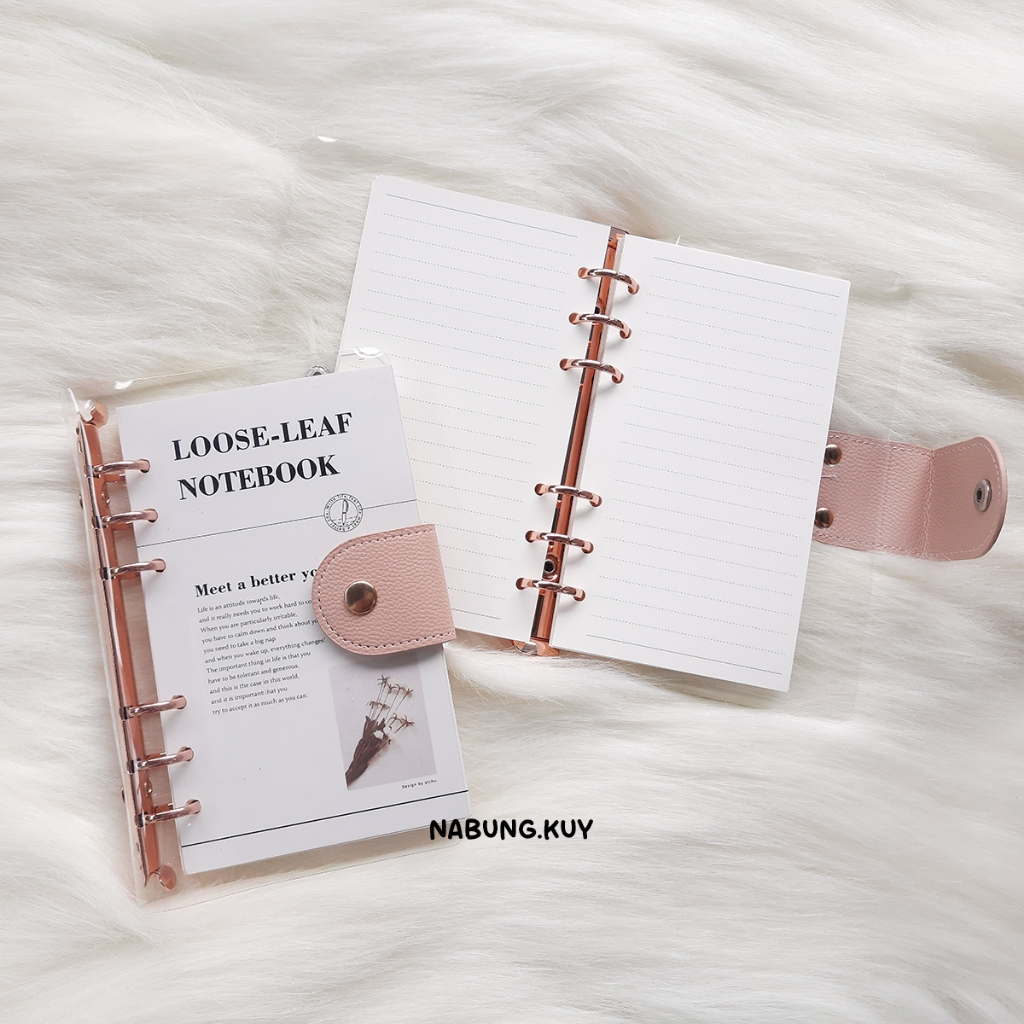 

BINDER NOTE BOOK A6 (BUKAN PAKET BINDER TABUNGAN)