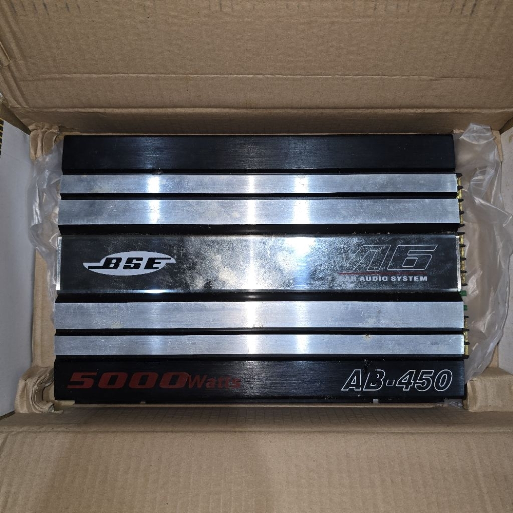 JUAL CAR POWER AMPLIFIER BSE AB-450 5000 WATTS BEKAS MURAH