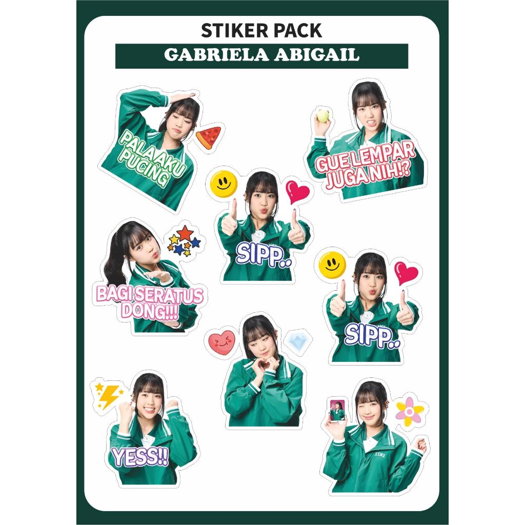 

[Ver.1] ELLA STIKER PACK JKT48 GABRIELA ABIGAIL