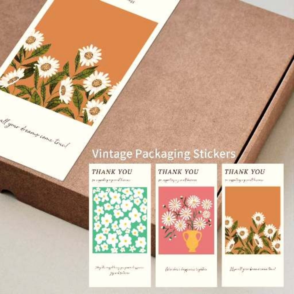 

(1 Lbr= 2 pcs) Sticker Thankyou for supporting my small business/ Sticker Thankyou for your purchase / Sticker estetik jualan packaging baking cake/ Sticker packaging label/ Sticker compliment thankyou