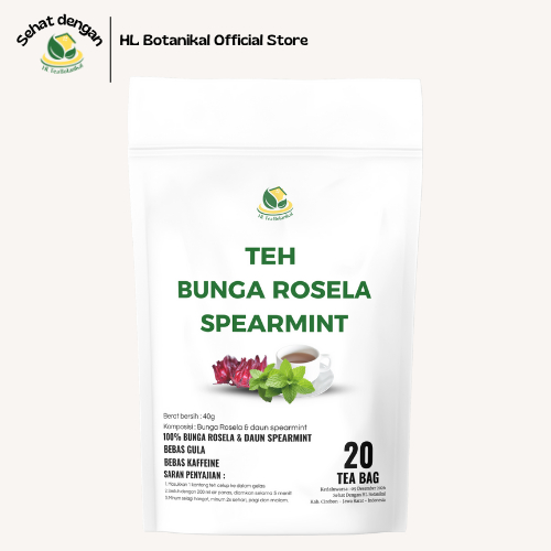 

Red pepermint tea : Teh Bunga Rosella Merah & Daun Mint (20 Tea Bag)