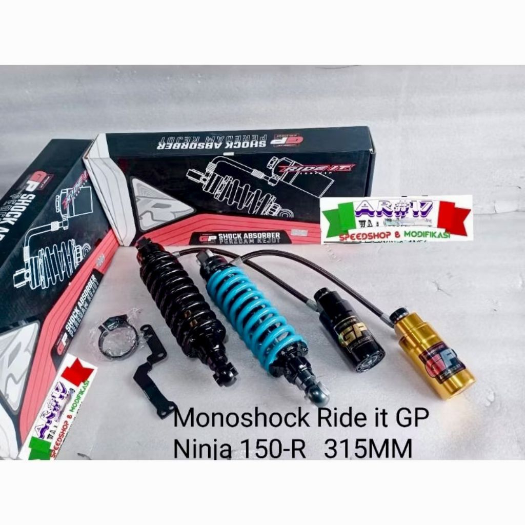 Shock Monoshock  RIDE'IT ride it ORIGINAL Tabung pisah  double click ninja R ss RR zx