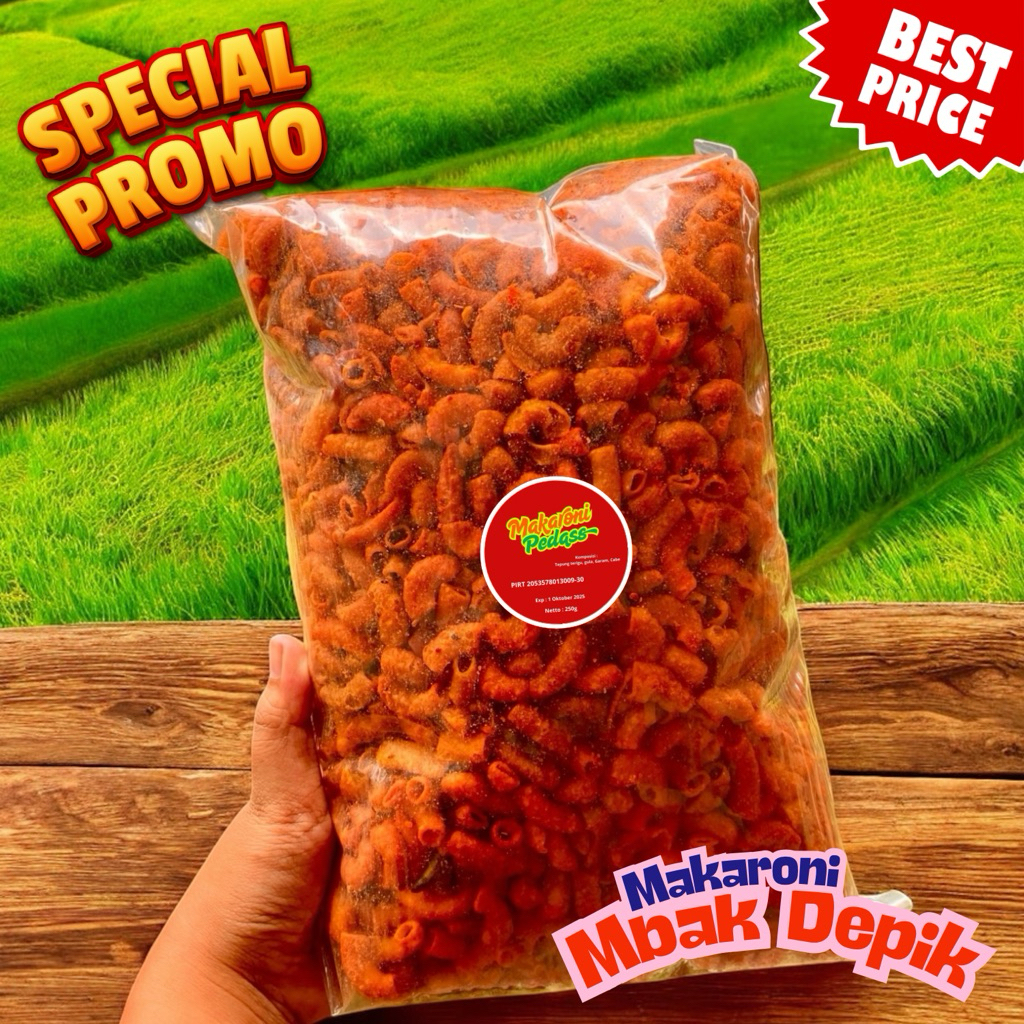 

Makaroni Extrapedas 250g | Makaroni Kriyuk | Makaroni Extrapedas Termurah