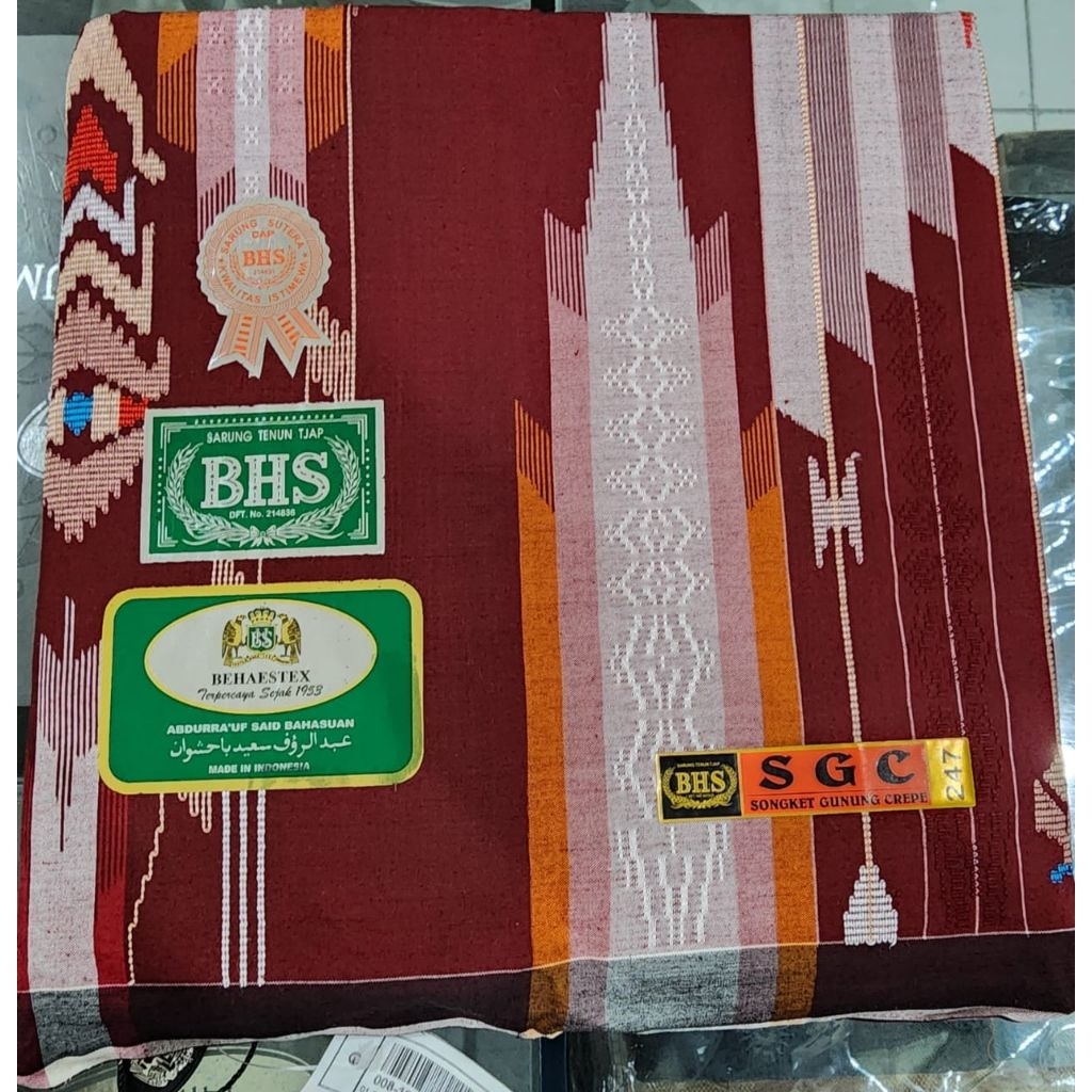 Sarung BHS FULL SUTRA 210 Motif SGC Silver