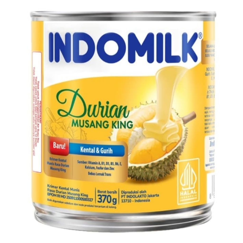 

Indomilk Susu Kental Manis Durian Musang King 370gr