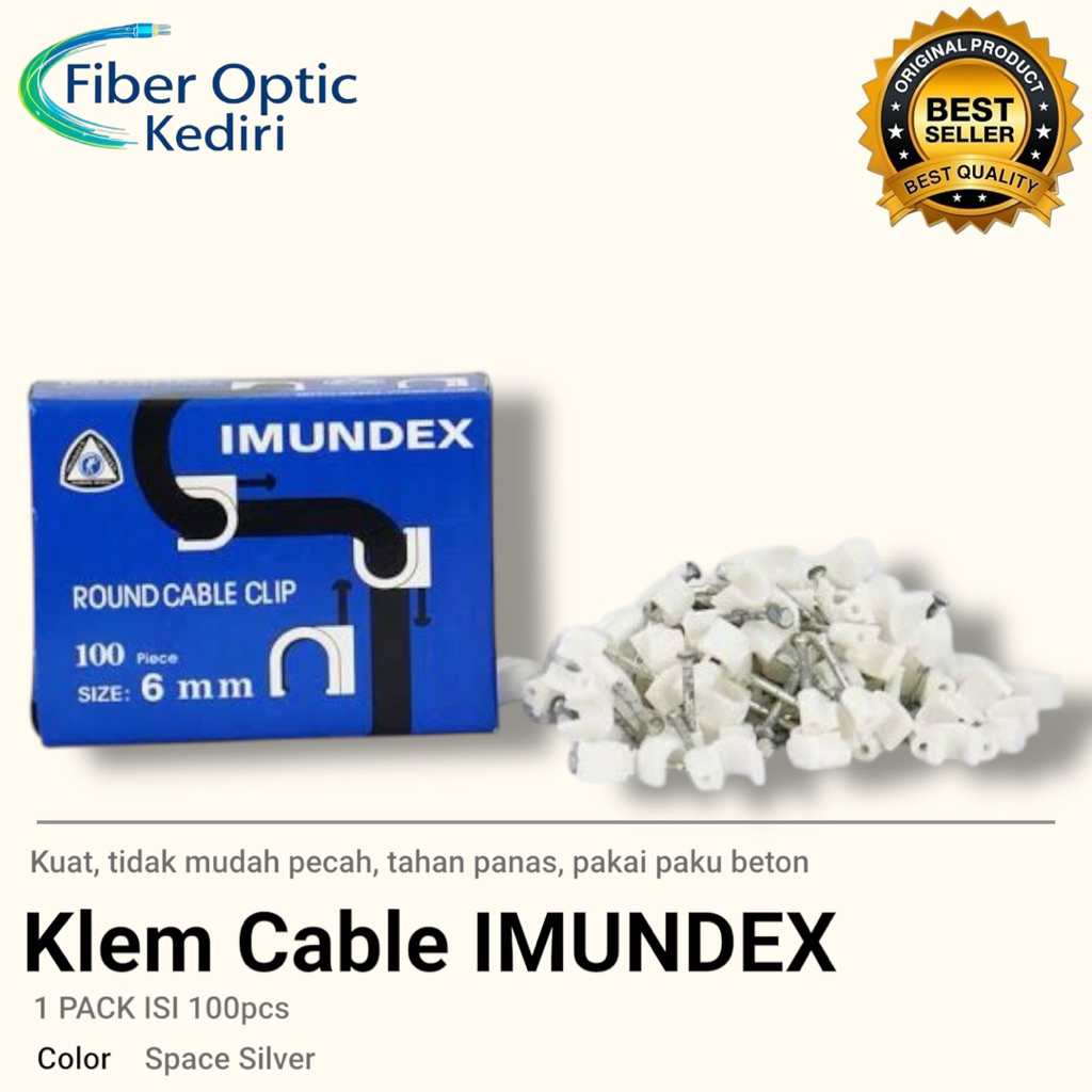 Paku Klem Imundex isi 100pcs / pack klem kabel