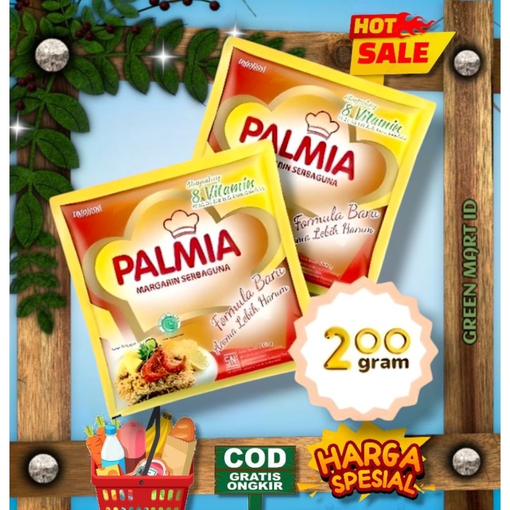 

PALMIA Margarin Kemasan Sachet 200g - Aroma Wangi Menggugah Selera