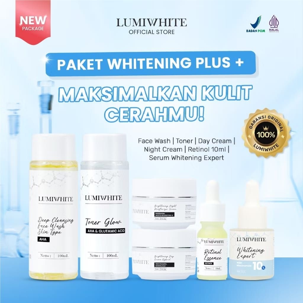 LUMIWHITE PAKET SKINCARE SERIES| LUMIWHITE WHITENING | LUMIWHITE BRIGHTENING