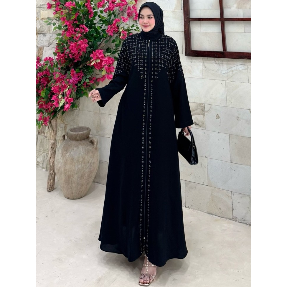 ABAYA TURKEY JETBLACK PREMIUM/ABAYA PREMIUM 2